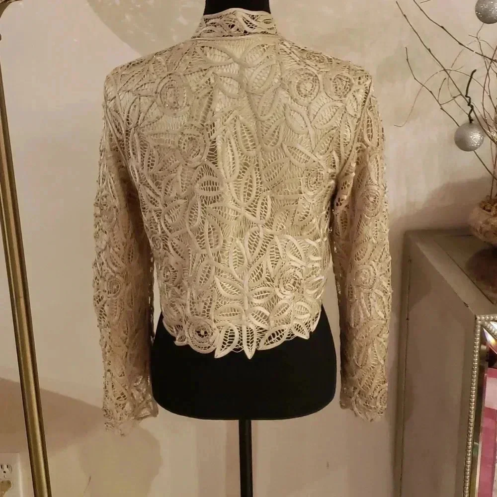 SOULMATES 100%silk beaded set of jacket and dress size M NWOT - Picture 14 of 14